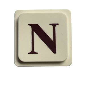 UpWords 3D Letter N Tile Replacement Stacking Word Game Piece 1988 Edition u Vin